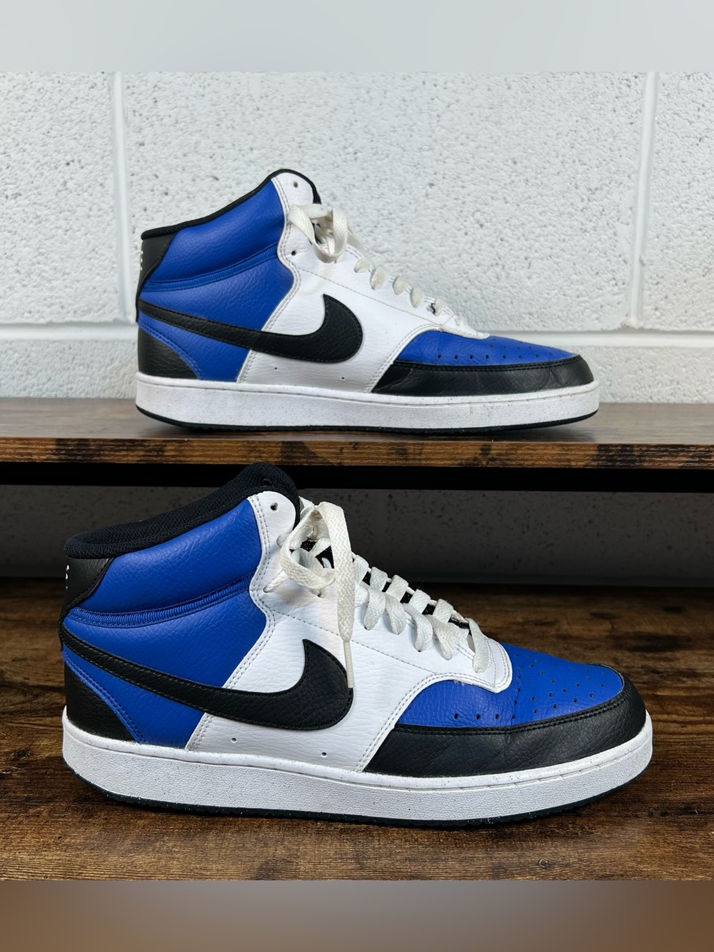 Nike Court Vision Sneakers Mid Next Nature Blue White FQ8740-480 Men's 10